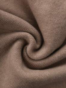 GLAMMY Autumn/Winter Cute Commuter Style Y2K Fashion Sexy Khaki Fur Collar Knit Cardigan - Khaki - View 8