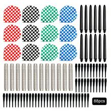 WIN.MAX 10g Soft Tip Soft Darts, Electronic Target Dedicated Dart Set, 88pcs, Suitable For Electronic Target, Plastic Dart Board - Multicolor - View 1