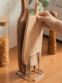 Pot Lid Holder Kitchen Cabinet Dish Rack Storage Rack, Cutting Board Chopping Board Storage Rack, Kitchen Rack Shelf, Can Store Cutting Board, Pot Lid And Tray, Suitable For Baking Pan, Serving Tray, Reusable Containers In Cabinet Pantry - Multicolor - View 4