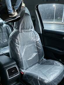 Disposable Car Seat Covers, Transparent Dustproof Seat Covers, Waterproof And Stain-Resistant, Universal Protective Film, Suitable For Various Car Seats Such As Sedans And Trucks, Lightweight And Foldable, Keeping The Car Interior Clean. - Multicolor - View 4