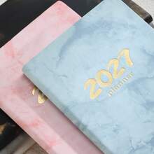 2027 English Weekly Planner A6 Notebook Portable Pocket Planner 365 Efficiency Handbook - Multicolor - View 3