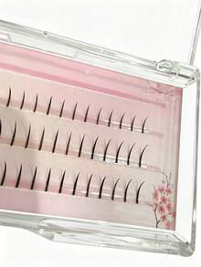 Korean Girl Group Style Self-Adhesive False Eyelashes, Multi-Specification 108/60/48/36 Clusters, Glue-Free C-Curl Segmented False Eyelashes With Built-In Transparent Adhesive Strip, 9-12mm, Suitable For Beginners' Daily Makeup - View 5