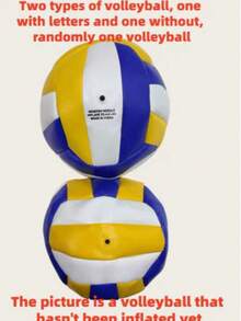 1pc Durable Entertainment Sports Training Volleyball, Multi-Color Indoor Training Volleyball, Preferred For Home Use, Volleyball Equipment, Suitable For Indoor Games, Outdoor Sports, Beach Volleyball And Children's Training - A - View 7