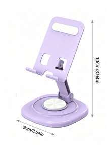 360° Rotatable Desktop Phone Stand, Multi-Color Macaron Series Universal Phone And Tablet Holder, Foldable Height Adjustable, Stable Heavy-Duty Base, Anti-Slip Anti-Tip Design, Compatible With Smartphone And Tablet, Hands-Free For Watching Movies, Online Classes, Office Work, Lightweight And Portable, Space-Saving, Practical Digital Accessory For Home, Dorm, Office - Multicolor - View 9