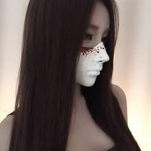 1pc/2pcs/3pcs Premium Half Face Mask Perfect Face Shape Bionic Cosplay Halloween Cyberpunk Mechanical Tech Style Fake Face Festival Gift Photo Prop - View 10