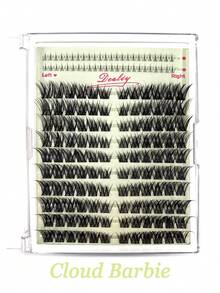 Desliy 4-In-1 Eyelash Cluster Set, Includes Cluster False Eyelashes (Upper And Lower Lashes), Eyelash Glue (Bonding And Sealing), Remover, Tweezers, Suitable For Beginners DIY At Home, Applicable For Wedding/Daily/Travel/Gift, Single Cluster False Eyelashes - Mint Green - View 13
