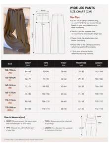 Autumn Back To School Business Style Solid Color Vintage Drape Suit Pants - Coffee - View 4