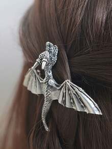 Vintage Viking Dragon Hair Clip Spring Clamp, Fashionable Elegant Women's Retro Nordic Norwegian Style Hair Accessory Gift - Multicolor - View 5
