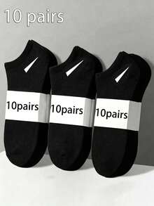 1/3/7 Pairs Red Striped Pattern Personalized Mid-Calf Socks, Soft And Comfortable Outdoor Sports Socks For Men And Women - Multicolor - View 9