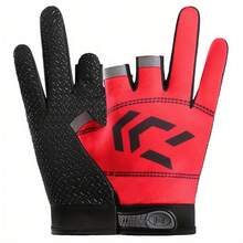 1 đôi găng tay hở 3 ngón, chống trượt, cảm ứng màn hình, unisex, phù hợp cho câu cá, chèo kayak, đạp xe, đi thuyền, lái xe - Nhiều màu - Xem 7