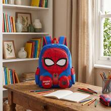 Back To School Disney Spider-Man & Cartoon Print Lightweight Backpack For Boys And Girls, School Bag (Real Product Image Available For Reference) - Multicolor - View 2