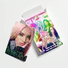 60pcs Heart-Shaped Holographic KATSEYE New Album PINKPOP Merchandise LOMO Photocards - A - View 11