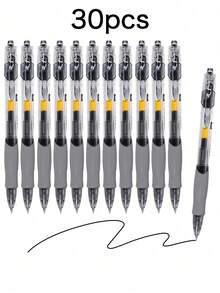 Retractable Gel Ink Ballpoint Pen Set Black/Red/Blue Ink Ballpoint Pens Black Exam Use Suitable For School, Office And Home Business Back To School - Sets - View 14