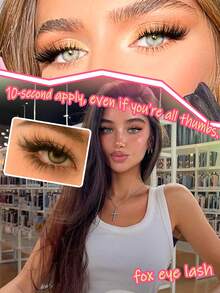 Desliy 4-In-1 Eyelash Cluster Set, Includes Cluster False Eyelashes (Upper And Lower Lashes), Eyelash Glue (Bonding And Sealing), Remover, Tweezers, Suitable For Beginners DIY At Home, Applicable For Wedding/Daily/Travel/Gift, Single Cluster False Eyelashes - Mint Green - View 7