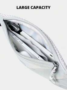 CAMEL CROWN Neutral Sports Waist Bag Running Special Mobile Phone Bag Marathon Morning Run Fitness Mobile Phone Bag - Light Grey - View 4