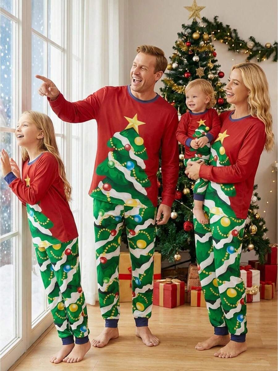 Family Matching Christmas Pajamas, Baby Romper/Dog Clothes/Christmas ...