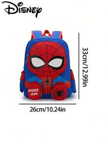 Back To School Disney Spider-Man & Cartoon Print Lightweight Backpack For Boys And Girls, School Bag (Real Product Image Available For Reference) - Multicolor - View 5