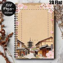 1pc Japanese Style Collage Pattern Spiral Notebook - Vibrant Design, Perfect For Planning And Journaling, Ideal Gift For Friends, Daily Planner, Classroom Notes, Office Memo, Portable Writing Notebook, Suitable For Professionals, Students And Office Use - Perfect Gift Choice, Artistic Cover Design, Study Formula Recording, Subject Learning Record Book - One Book (50 Pages, 100 Pages) - View 15