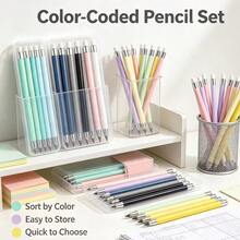 Eternal Pencil With Eraser, Inkless Advanced Technology, HB Macaron Color, No Sharpening Needed, Break-Resistant Pencil - A - View 8