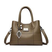 KAIDIFEINIROO 2026 Fashionable Large Capacity Women's Crossbody Bag Stylish Handbag Multi-Compartment Shoulder Satchel PU Material - Khaki - View 11