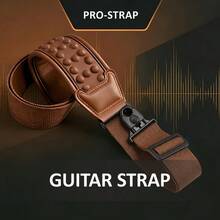 [Padded|Anti-Slip] Padded Anti-Slip Guitar Strap | Auto-Lock, Air Cushion, Widened Thick Breathable Pressure Relief | For Acoustic, Electric & Bass - Multicolor - View 4