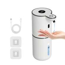 DONASIRA Dispenser Sabun Otomatis Elektrik Sensor Inframerah, Kapasitas 380ML, Layar Sentuh Definisi Tinggi, 6 Tingkat Pengaturan Busa/Cairan, Botol Sabun Tangan, Wadah Sampo, Cocok untuk Dapur dan Kamar Mandi - Berbagai warna - View 14