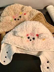 Cartoon Bear Plush Hat, Adjustable Headwear, Unisex Fashion Warm Cute Hat, Adult Size - Multicolor - View 4
