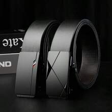 2pcs Men's Belts Business Casual Belts Perfect Gift For Men Suitable For Jeans Suits Short Length Youth Workplace Outdoor - Multicolor - View 12