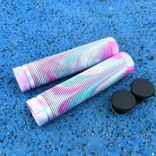 High-Quality Mountain Bike Handlebar Grips 13.5CM Mixed Color Rubber Vertical Striped Non-Slip Wear-Resistant Shock-Absorbing Handlebar Covers Cycling Accessories Balance Bike Handlebar - Multicolor - View 17