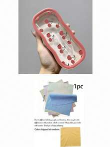 透明花卉印花眼鏡盒，吸睛便攜防震手持眼鏡收納盒，復古時尚眼鏡盒，中性款，可愛節日禮物 - 彩色 - 查看 12