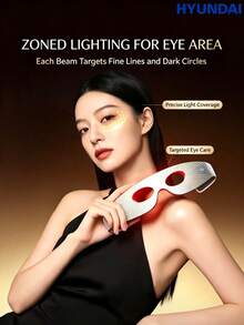 HYUNDAI Red And Blue Light Eye Massager For Eye Bags, Wrinkles, And Dark Circles, Large-Panel Eye-Specific Massage Beauty Device [Eye Care]Super Photonic Eye Mask - View 6