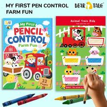 Farm Theme Toddler Pencil Control Workbook, Preschool Handwriting Tracing Book, Early Learning Drawing & Coloring Practice Book, Birthday Gift, Halloween, Christmas - Multicolor - View 8