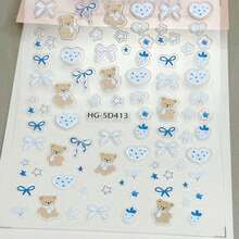 3pcs Creative Bowknot Cake Heart Pattern Lens Decoration Stickers, Suitable For 17 Pro /MAX Phone Lens Film And Phone Case [Product Only Suitable For People Over 14 Years Old] - Multicolor - View 5