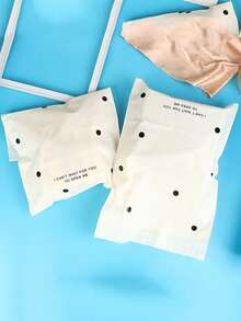 Beige Polka Dot Courier Bags, Back To School Gift Packaging Bags, Thickened Plastic Storage Bags, Airplane Box Clothing Packing Bags - Multicolor - View 11
