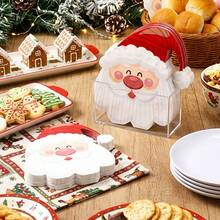 40 st tecknade servetter formade som jultomtehuvuden, Merry Christmas, bordsdekoration för hemmet, lämpliga för jul- och nyårsparty, även för födelsedag, bröllop, restaurang och sammankomst - Flerfärgad - Visa 8