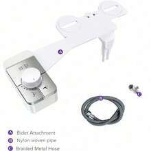 Toilet Bidet Attachment Ultra-Thin Non-Electric Adjustable Water Pressure Self-Cleaning Nozzle Control Rear Wash And Feminine Care Easy Installation - A - View 8