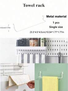 熱銷家居用品，僅與本店洞洞板相容，不相容於任何其他洞洞板。Basic Living 1件裝免鑽孔壁掛洞洞板，多組合套件配件，適用於工作台/廚房/辦公室/手工室/浴室 - 白色 - 查看 36