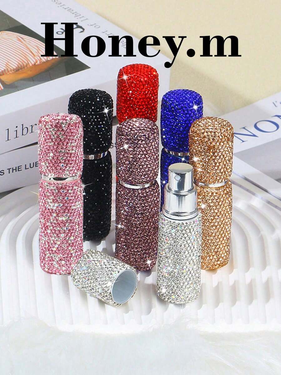 10ml Diamond-Shaped Refillable Perfume Spray Bottle – Portable Mini Travel Atomizer – Refillable Fragrance Dispenser - Multicolor - View 1