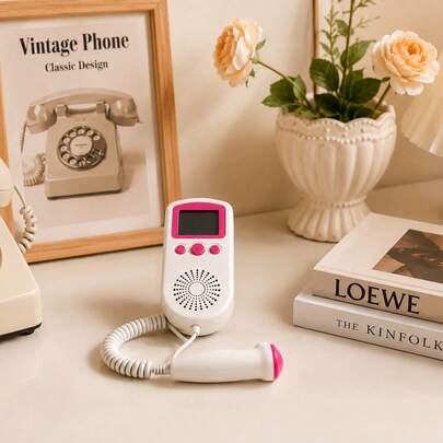 1pc Cute Telephone Shaped Decor Ornament, Creative Desktop Display Decor, Tabletop Craft Decoration For Home Office Bedroom, Photography Prop & Holiday Gift