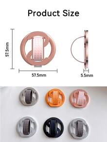 EIGIIS Magnetic Phone Ring Holder, Dual Ring Design, Compatible With IPhone 17/16/15/14/13/12, Multi-Functional Stand For Office, Gym, Kitchen And All Metal Surfaces, Finger Grip - Multicolor - View 8