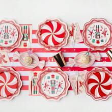 20/40/60pcs Pink & Brown Nutcracker Christmas Paper Napkins, 2-Ply Disposable Christmas Table Napkins, Suitable For Holiday Parties, Christmas Dinner Table Decor - Christmas - View 9