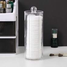 Acrylic Transparent Cotton Swab Toothpick Storage Box, Dual Compartment Design, Transparent Cosmetic Storage Box, Suitable For Bathroom, Vanity, Medicine Cabinet Countertop, Durable Odorless Container - A - View 10