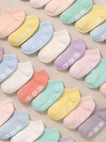 8/16/24 Pairs Random Color Baby Socks, Toddler Fall Halloween Socks, Baby Essentials Newborn, Anti-Slip Dot Grip Infant Toddler Walking Socks - Multicolor - View 5