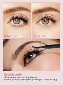 3/1pc Makeup Brush Set, Eyelash Brush/Lip Brush/Eyebrow Brush, With Transparent Dust Cover, Portable Design For Combing Eyelashes And Eyebrows, Spiral Eyelash Curler, Lipstick Lip Brush, Suitable For Home Or Travel Use, Essential Makeup Accessory - Multicolor - View 4