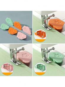 Macaron Color Magnetic Sewing Machine Guide Rail, Universal Plastic Magnetic Edge Guide, Precise Sewing Edge Positioning Tool, DIY Sewing Accessory, Professional Tailor Straight Stitching Auxiliary Tool, Durable Portable Sewing Attachment, Available In Pink, Yellow Or Green, No Battery Required - A - View 6