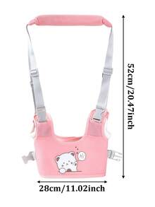 Cartoon Baby Walking Harness, Baby Walking Traction Strap, Infant Anti-Fall Walking Support Belt, Toddler Walking Traction Rope, Wide Sponge Soft Handle, Adjustable Double Shoulder Straps Fit Different Height Babies, Assist 6-18 Months Old Babies Practice Standing And Walking, Suitable For Home Indoor And Outdoor Community Strolling - Multicolor - View 4