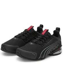 Puma Sepatu Lari Pria dan Wanita Voltaic Evo 2026 Gaya Baru Musim Panas Sepatu Olahraga Jaring Bernapas 379601-01 - Hitam-Abu-abu Muda-Merah - View 7