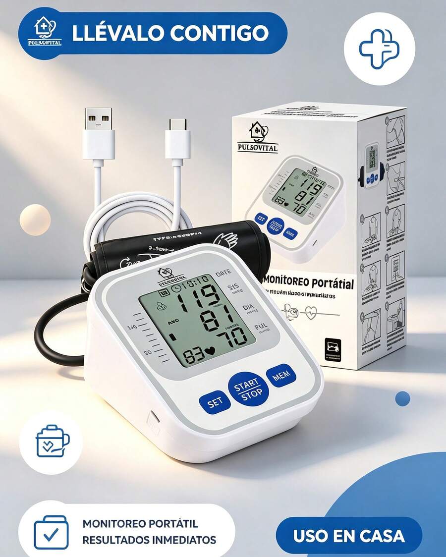 Blood Pressure Monitors & Accessories - White - View 1