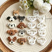 9Pcs Assorted Puppy Dog Head Polymer Clay Cutters Set Various Dog Breeds Face Clay Molds DIY Handmade Earring Pendant Jewelry Craft Supplies - 9pcs - View 4