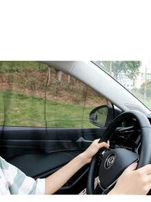 Pelindung Matahari Jendela Samping Mobil Magnetik, Jaring Halus Menghalangi Cahaya Terang, Mengurangi Cahaya Interior, Pemasangan yang Benar Tidak Mempengaruhi Pengoperasian Jendela, Pemasangan Mudah, Pelindung Matahari Mobil yang Dapat Dilipat, Cocok untuk Sebagian Besar Kendaraan dengan Bingkai Pintu Logam - Berbagai gaya - View 5